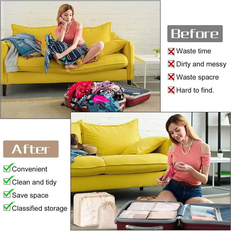 Gonice 7-piece packing cubes set