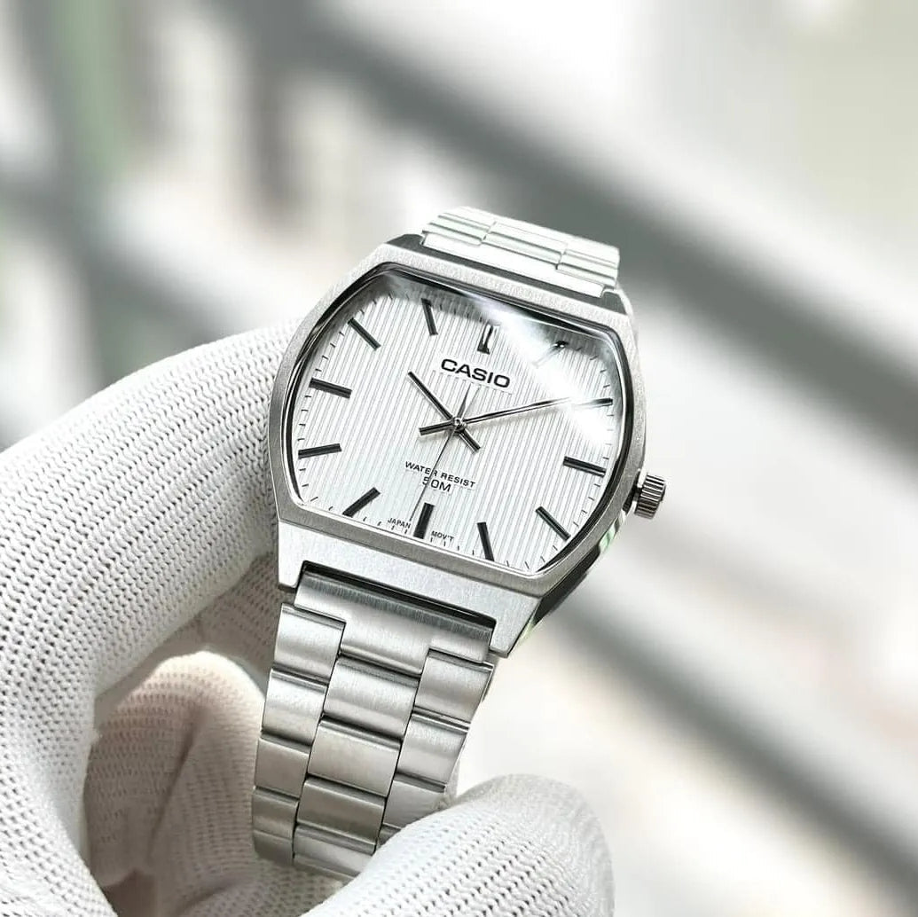 Classic Men's Watch – Silver & Blue