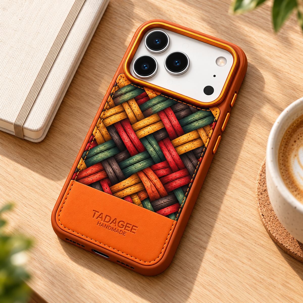 Tadagee patterned iPhone 18 Pro case – design detail