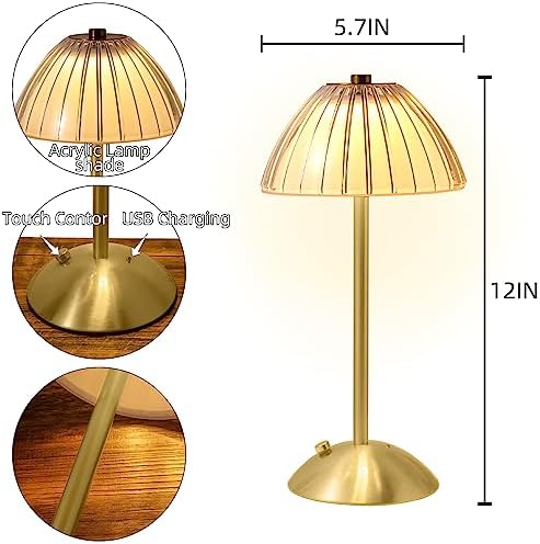 Cordless Diamond Table Lamp
