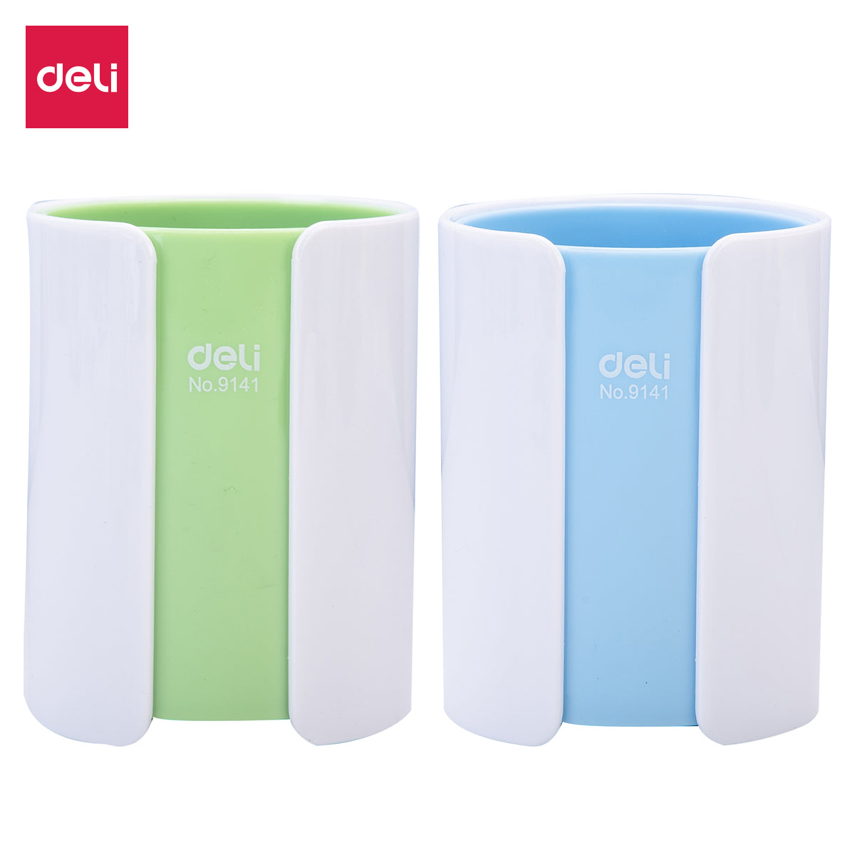 Deli Rio E9141 pen holder in assorted dual colours