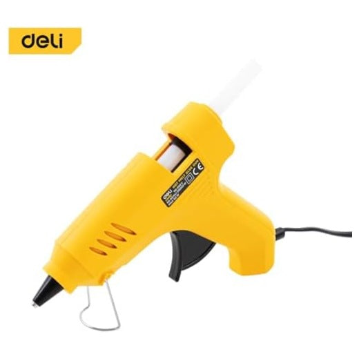 Deli Stick Up hot melt glue gun A50061, yellow, 20W