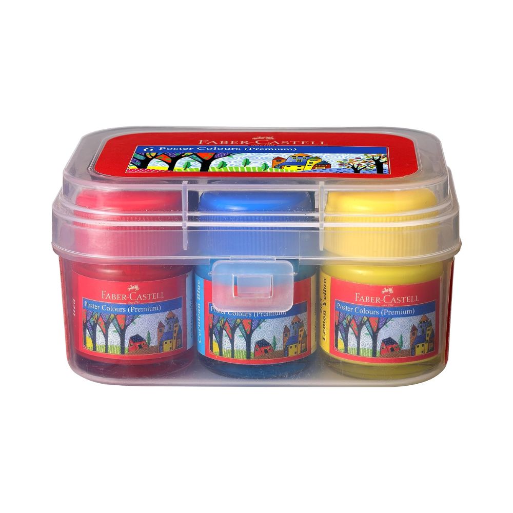 Faber-Castell 575807 six poster colour jars