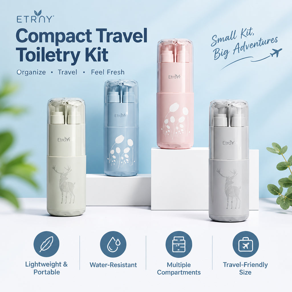 Compact Travel Toiletry Kit