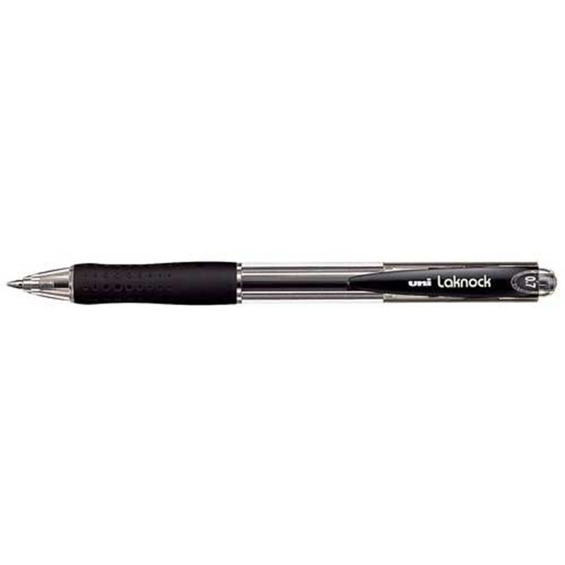Uni Laknock SN-100 0.7 mm retractable ballpoint pen Black