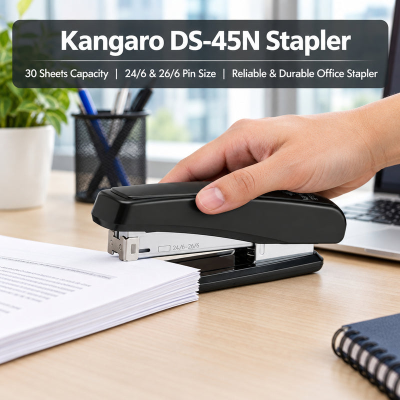 Kangaro DS-45N Stapler – 30 Sheets, 24/6 & 26/6, Pinning & Tacking