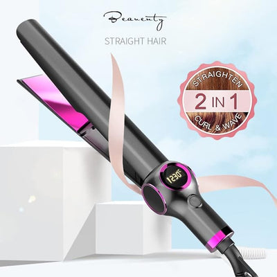 2-in-1 Hair Curler & Straightener