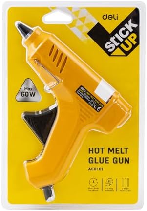 Deli Stick Up hot melt glue gun A50061 in pack