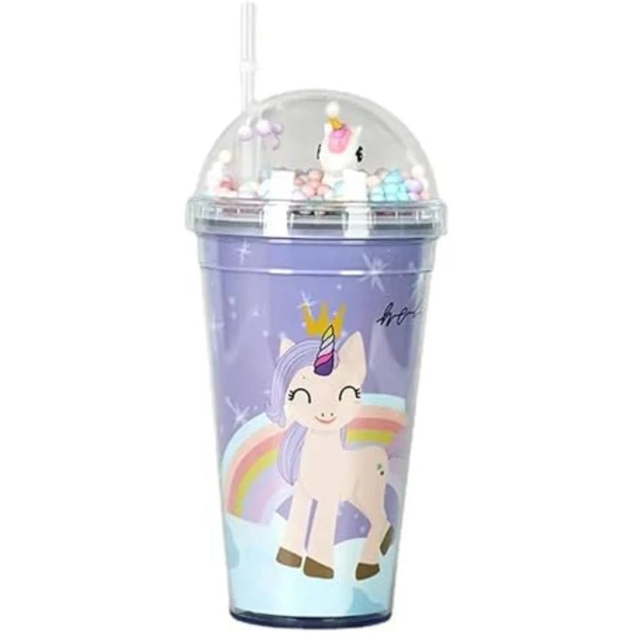 Unicorn Water Bottle with 3D Unicorn Lid