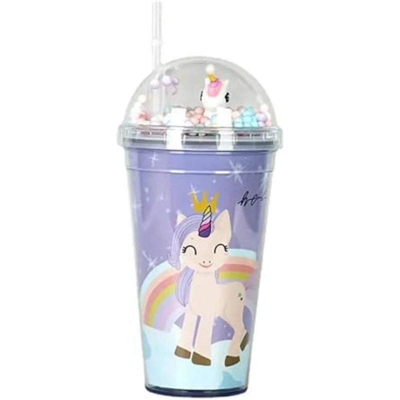 Unicorn Water Bottle with 3D Unicorn Lid