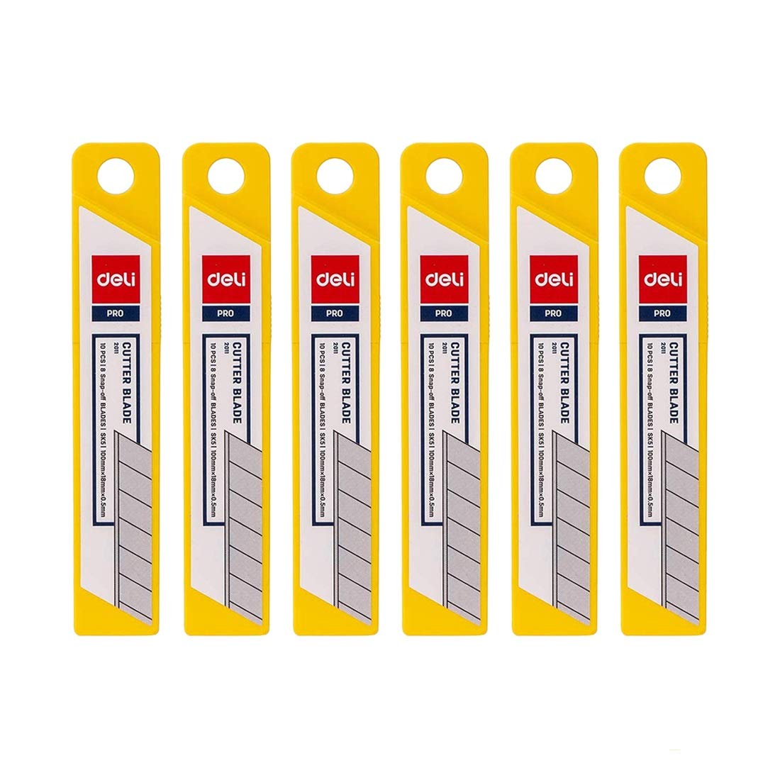 Deli PRO 2011 18 mm cutter blades, SK5 steel