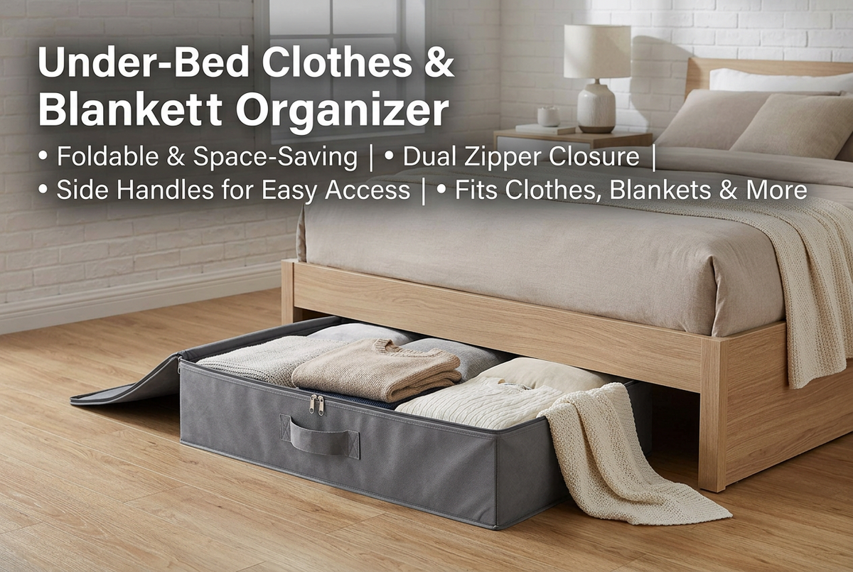 Under-Bed Clothes & Blanket Organizer