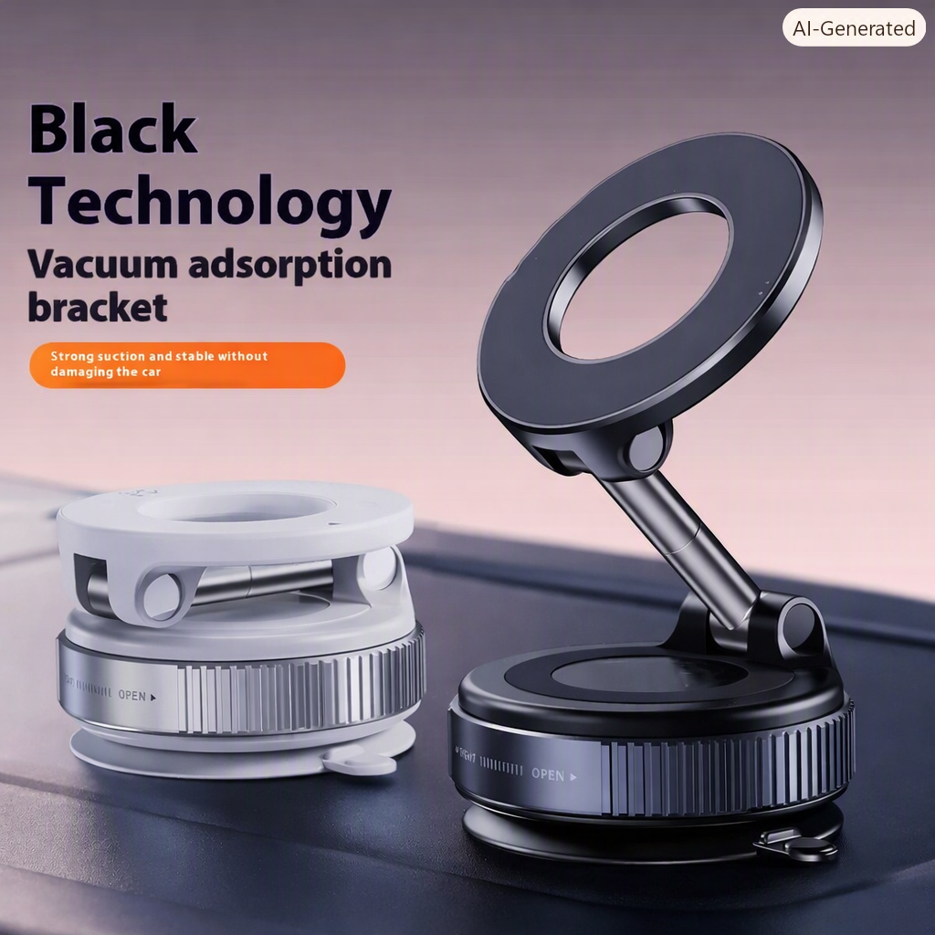 Magnetic Car Phone Holder – 360° Foldable Dashboard Mount