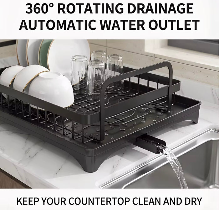 Two-tier dish drying rack – view 2
