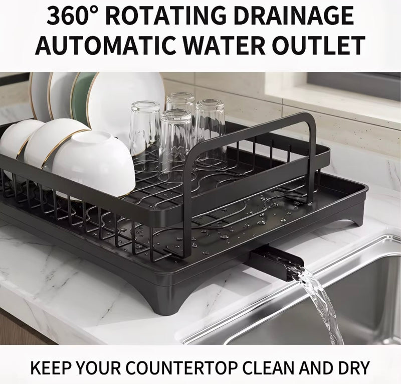 Two-tier dish drying rack – view 2