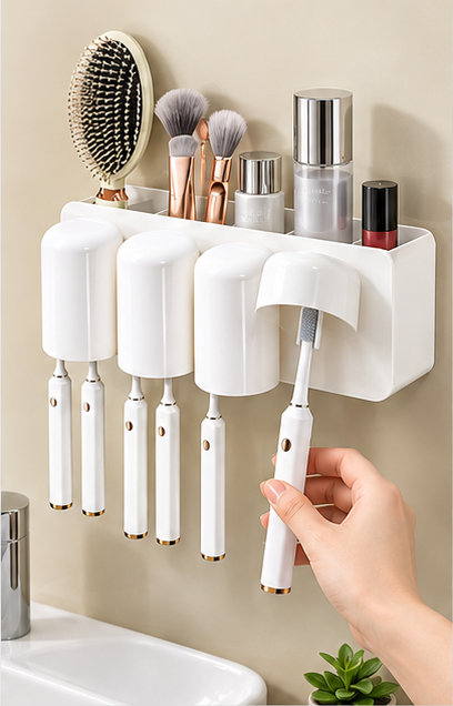 Wall-mounted bathroom organizer – view 2