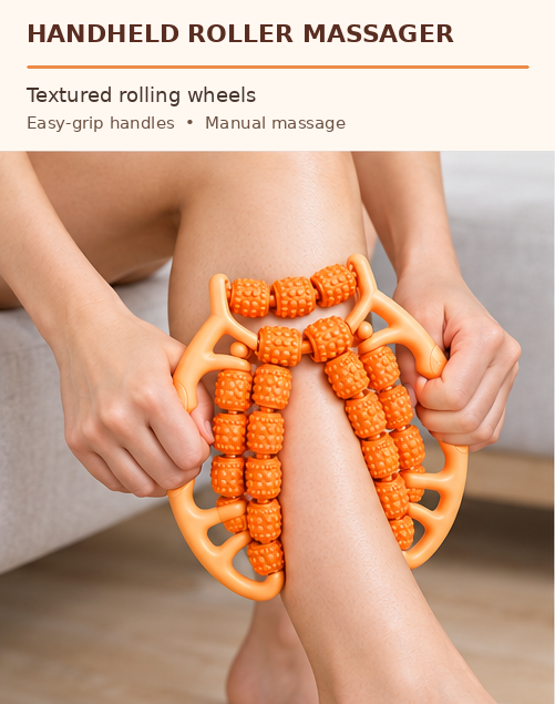 29-Wheel Roller Leg & Calf Massager