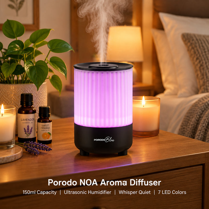 Porodo Blue NOA Aroma Diffuser 150 ml black