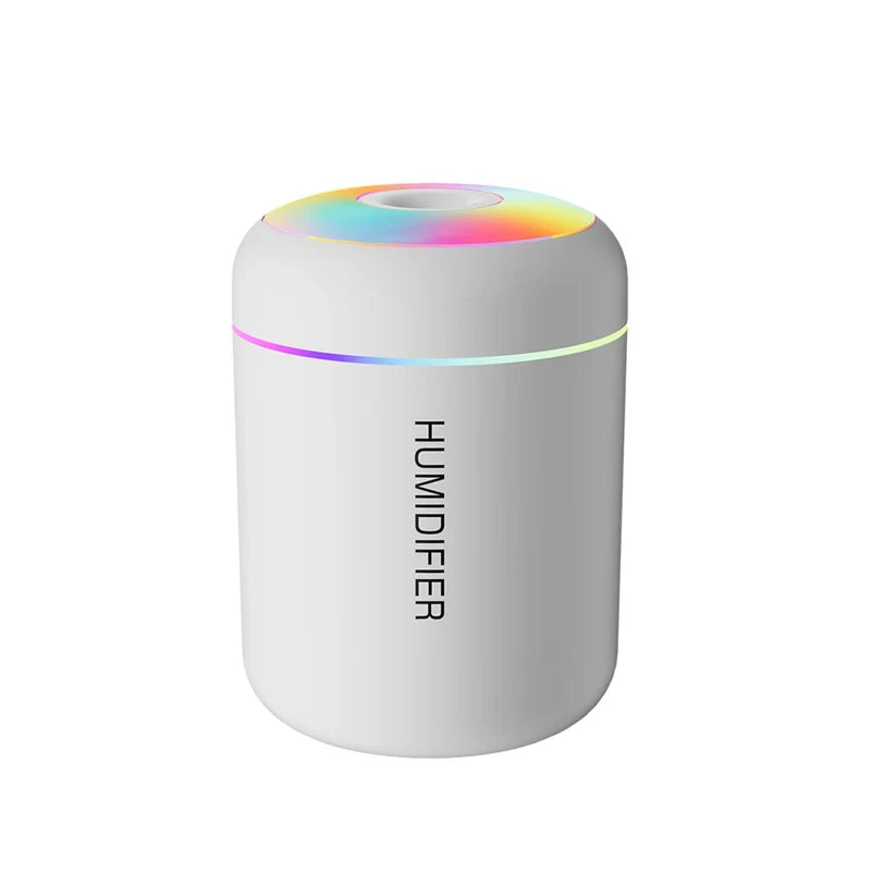 180ML USB Mini Air Humidifier & Aroma Diffuser with LED Night Light for Home, Office & Car