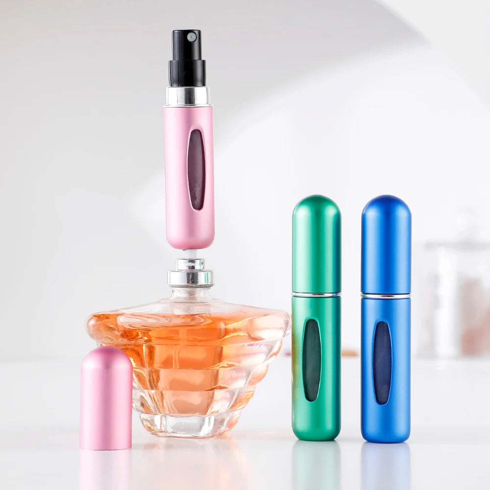 Portable Refillable Perfume Atomizer Spray Bottle – 5ml Travel Mini Perfume Dispenser