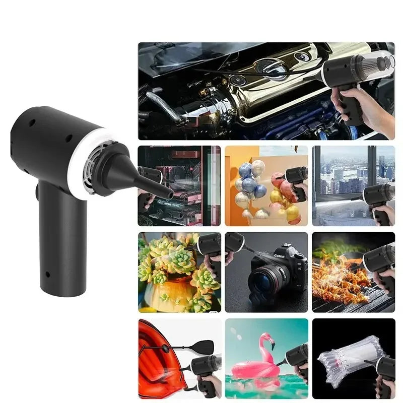 9000Pa Wireless Handheld Car Vacuum Cleaner – USB Rechargeable Portable Vacuum for Car & Home