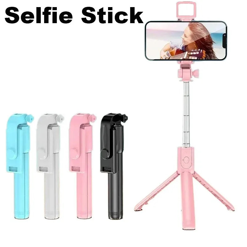 3-in-1 Extendable Selfie Stick Tripod with Bluetooth Remote for Smartphones