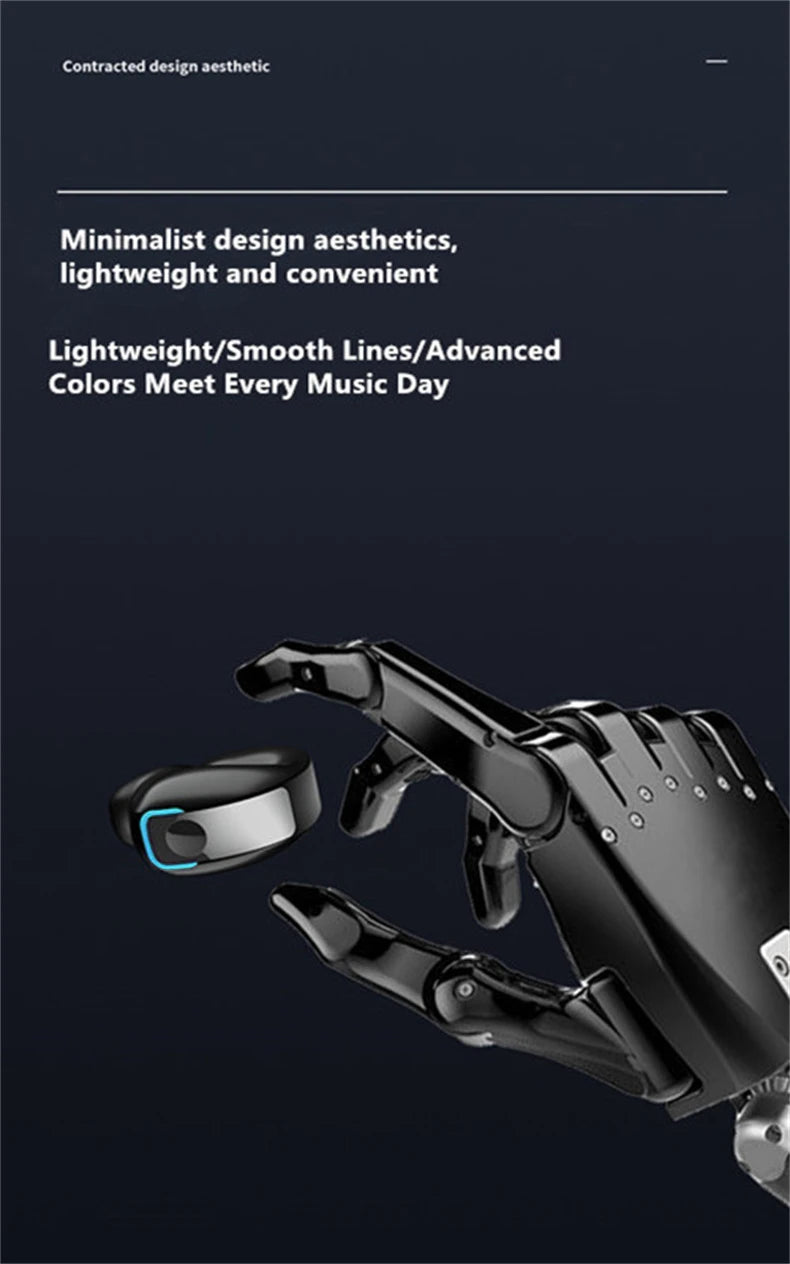 Wireless Bluetooth Bone Conduction Ear Clip Headphones with Mic