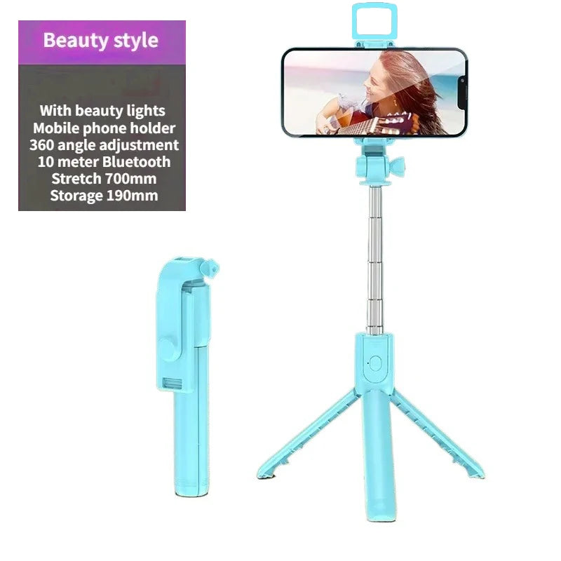 3-in-1 Extendable Selfie Stick Tripod with Bluetooth Remote for Smartphones