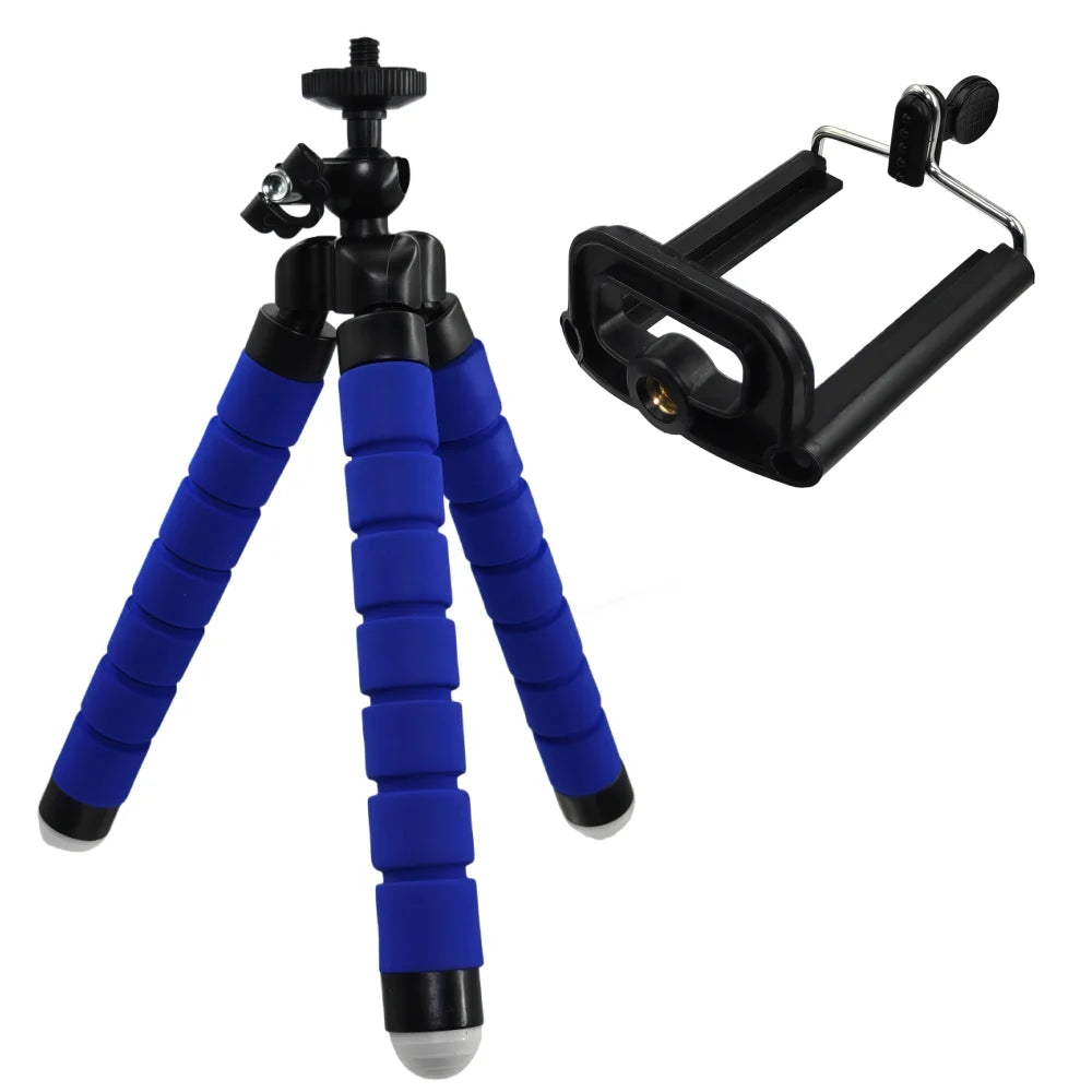 Portable Mini Tripod Stand with Bluetooth Remote & Phone Holder | Flexible Selfie Stick Tripod