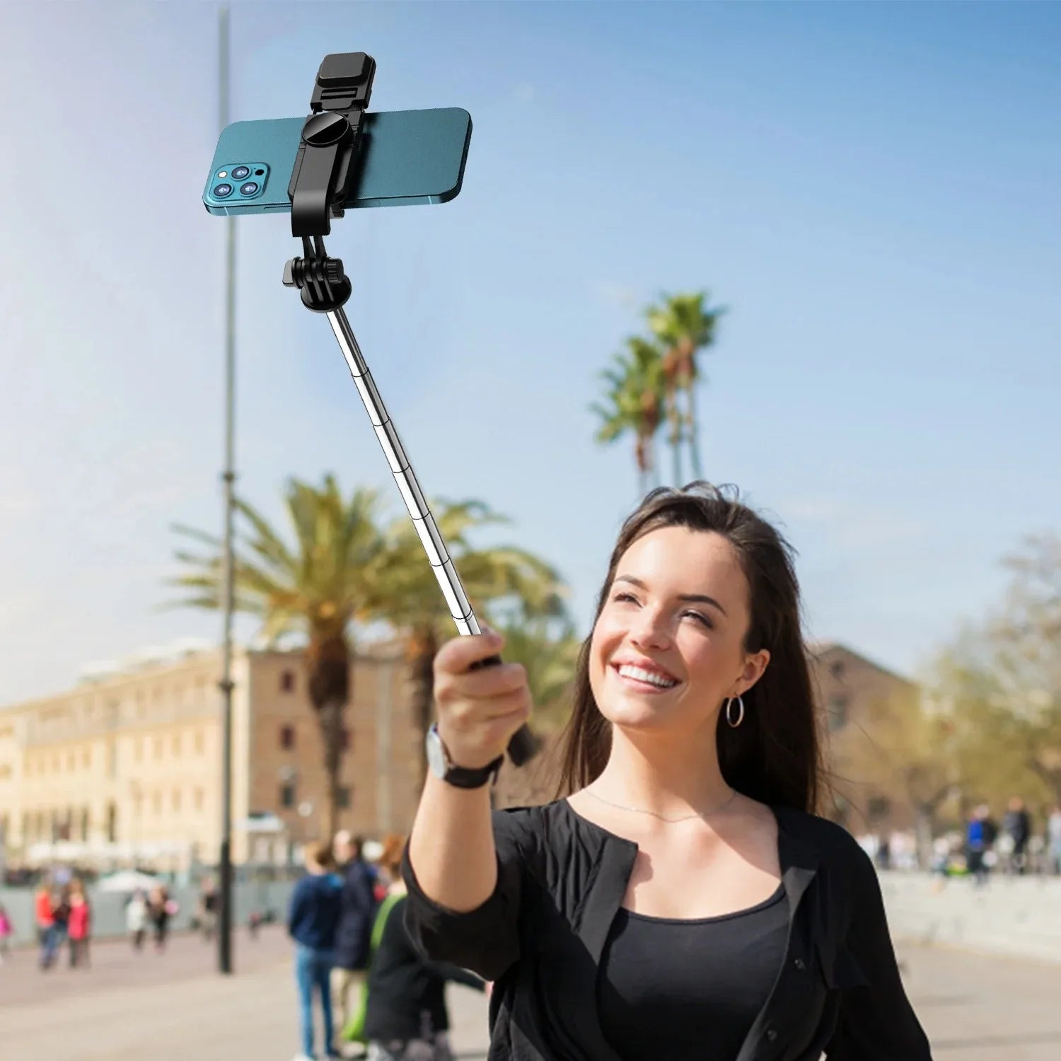 3-in-1 Extendable Selfie Stick Tripod with Bluetooth Remote for Smartphones