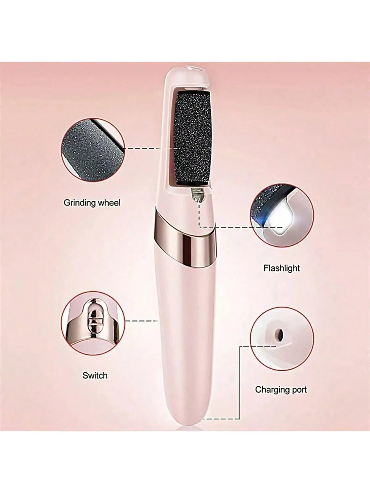 Cordless Rechargeable Electric Callus Remover for Feet – Professional Pedicure Foot File