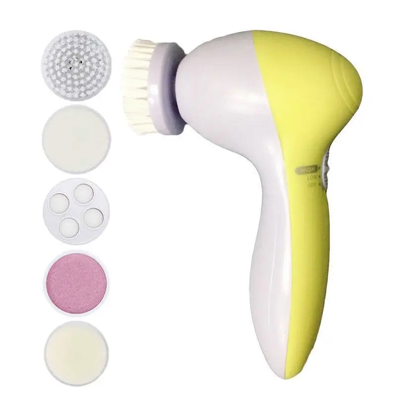 5-in-1 Electric Facial Cleansing Brush & Face Massager