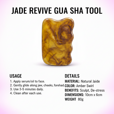 Herramienta de masaje facial de jade Italo