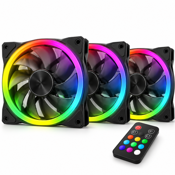 GAMEMAX RL300 ARGB case fan tri pack – view 2