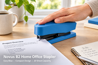 Novus B2 Home & Office Stapler – Easy Blue