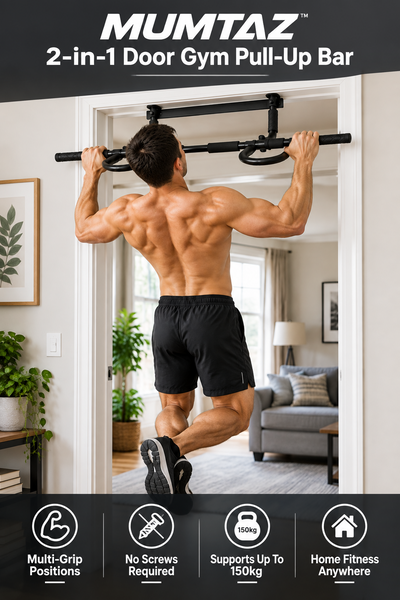 Mumtaz 2-in-1 Door Gym Pull-Up Bar – Home Fitness Iron Gym