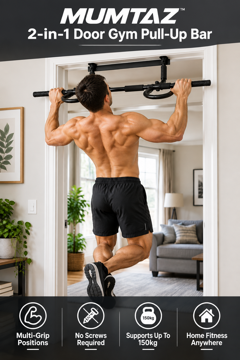 Mumtaz 2-in-1 door gym pull-up bar