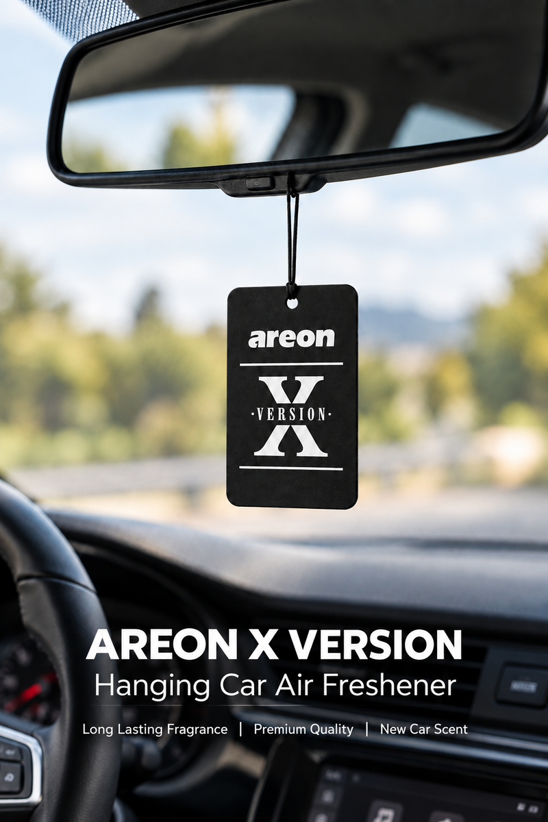Areon X Version Hanging Car Air Freshener – New Car Scent (12-Pack)