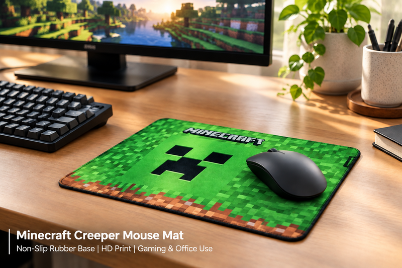 Razer Gigantus V2 medium gaming mouse pad Minecraft Edition