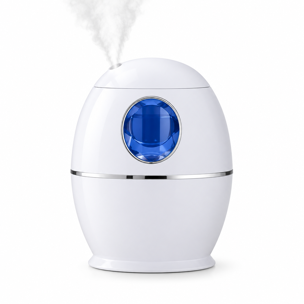 800ml Cool Mist Humidifier with Colour-Changing Light – Quiet, Top-Fill