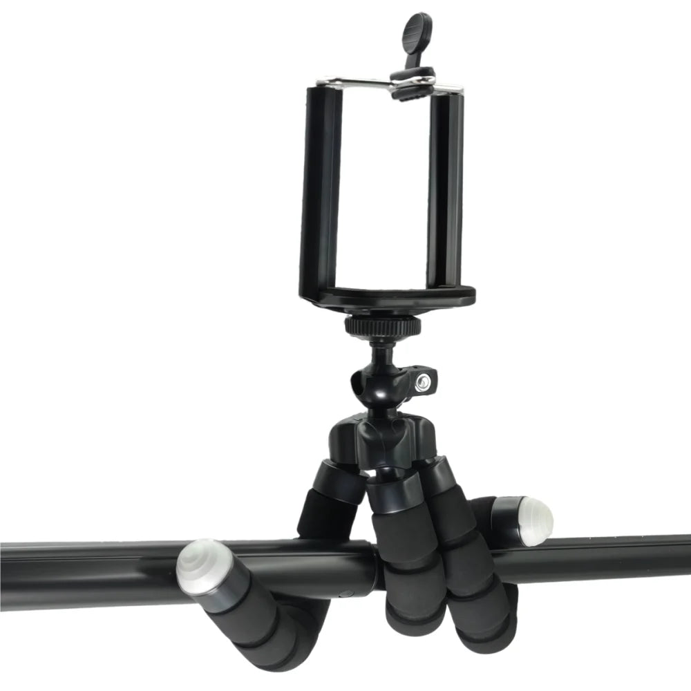 Portable Mini Tripod Stand with Bluetooth Remote & Phone Holder | Flexible Selfie Stick Tripod