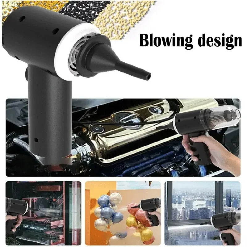 9000Pa Wireless Handheld Car Vacuum Cleaner – USB Rechargeable Portable Vacuum for Car & Home