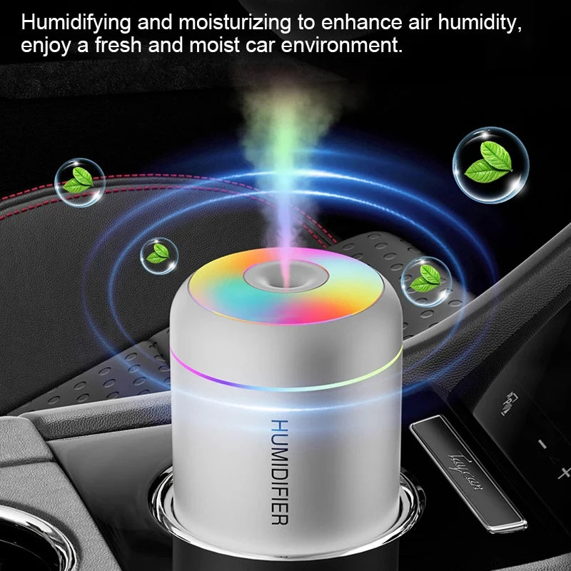 180ML USB Mini Air Humidifier & Aroma Diffuser with LED Night Light for Home, Office & Car