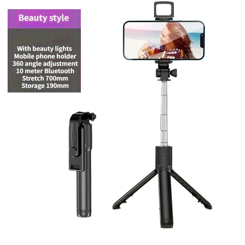 3-in-1 Extendable Selfie Stick Tripod with Bluetooth Remote for Smartphones