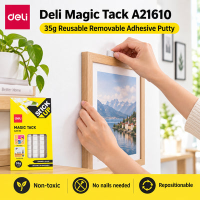 Deli Stick Up Magic Tack A21610 – 35 g, Reusable & Removable