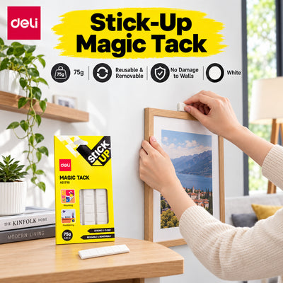Deli Stick Up Magic Tack A21710 – 75 g, Reusable & Removable