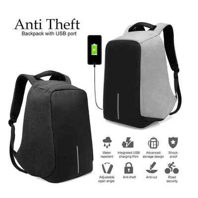 Anti-Theft Backpack with USB Port