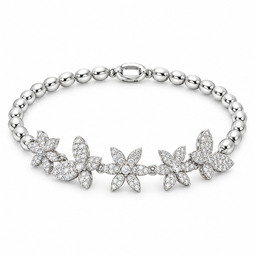 Crystal Butterfly Charm Bracelet