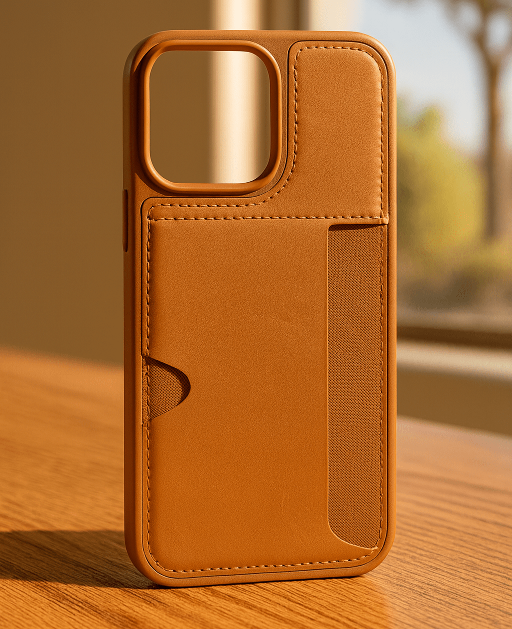 Leather Wallet iPhone Case – Black