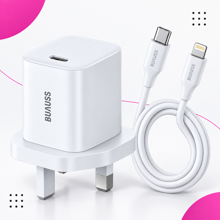 BUAUSS BS-20CL-E charger and cable side view